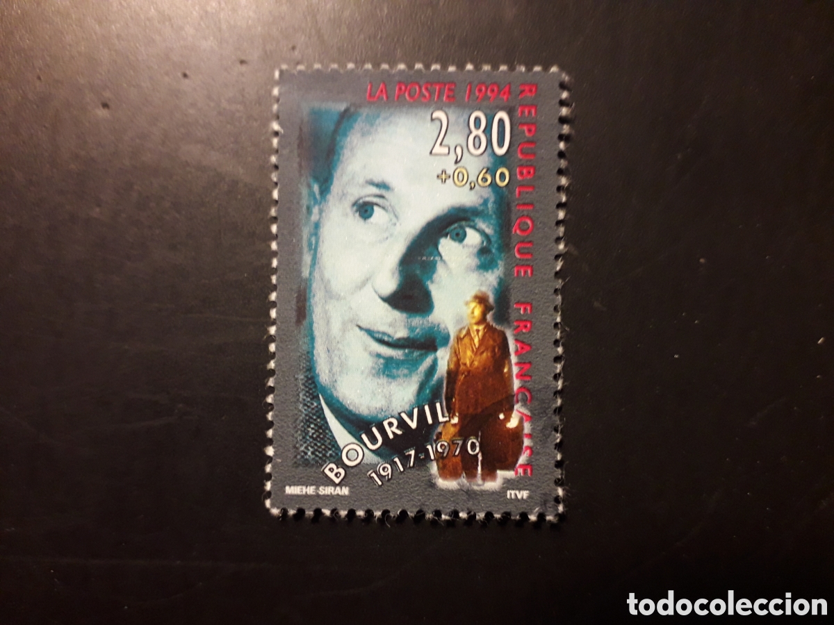 Sellos: FRANCIA YVERT 2900 SELLO SUELTO USADO 1994 PERSONAJES, BOURVIL PEDIDO M&Iacute;NIMO 3&euro;