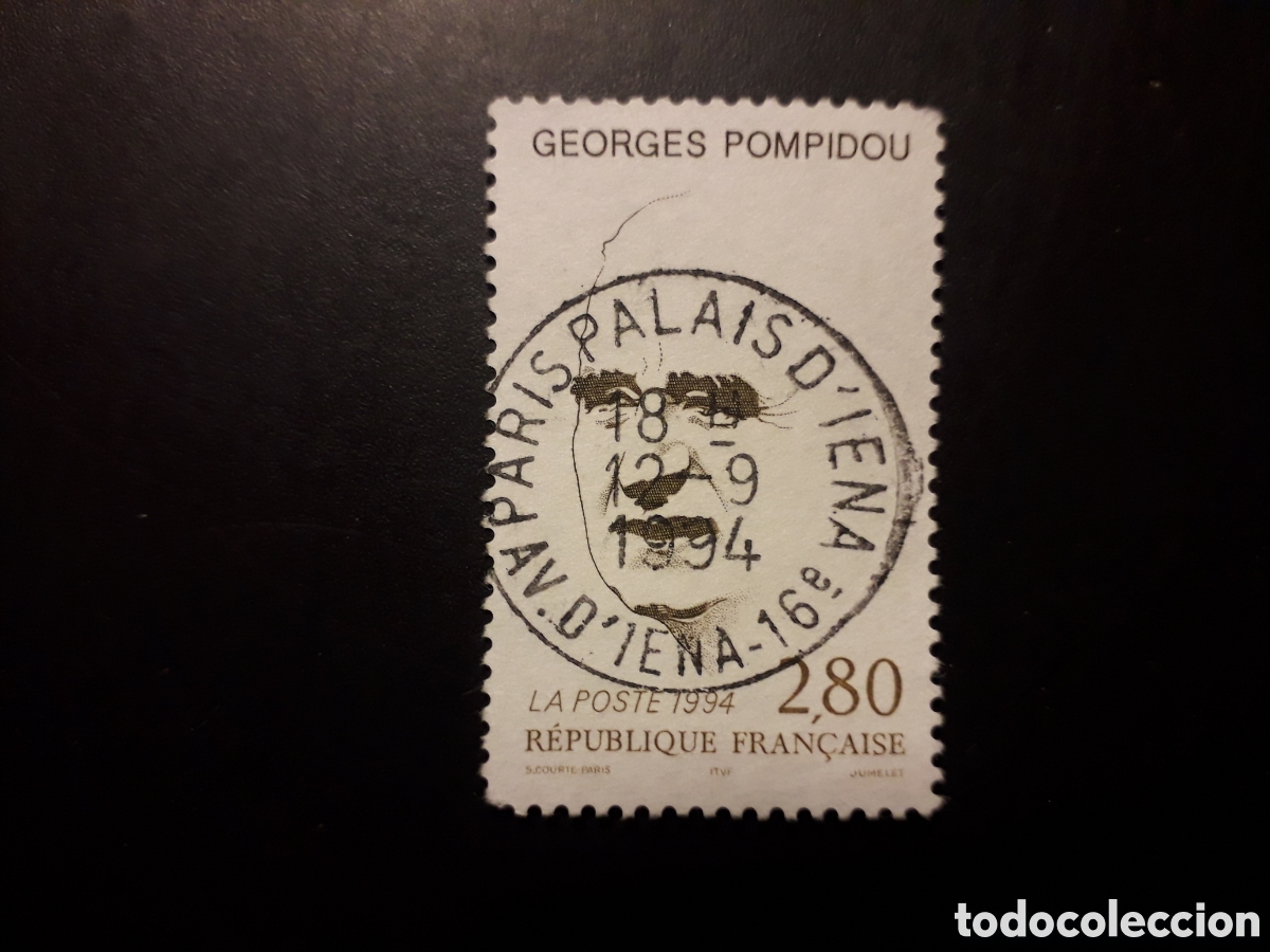 Sellos: FRANCIA YVERT 2875 SERIE COMPLETA USADA 1994 PRESIDENTE GEORGE POMPIDOU PEDIDO M&Iacute;NIMO 3&euro;