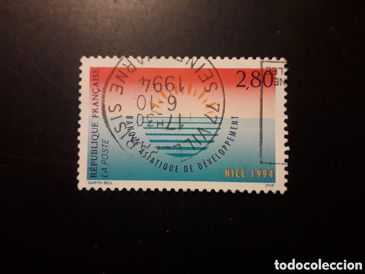 Sellos: FRANCIA YVERT 2884 SERIE COMPLETA USADA 1994 BANCA ASI&Aacute;TICA DE DESARROLLO PEDIDO M&Iacute;NIMO 3&euro;