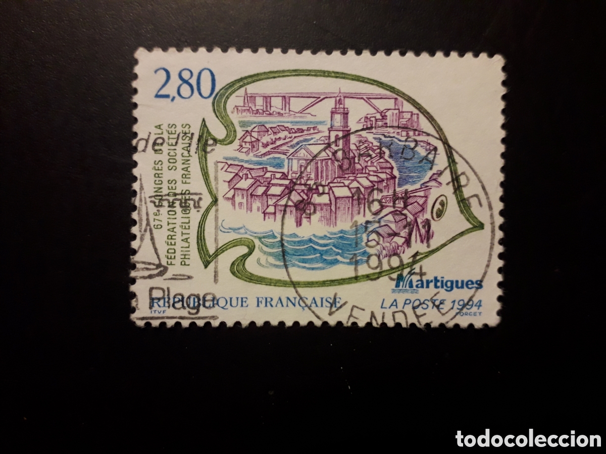 Sellos: FRANCIA YVERT 2885 SERIE COMPLETA USADA 1994 MARTIGUES PEDIDO M&Iacute;NIMO 3&euro;