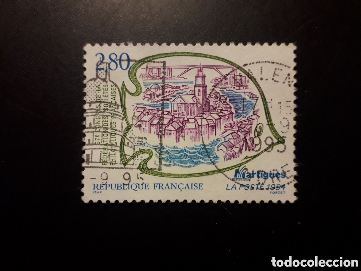 Sellos: FRANCIA YVERT 2885 SERIE COMPLETA USADA 1994 MARTIGUES PEDIDO M&Iacute;NIMO 3&euro;