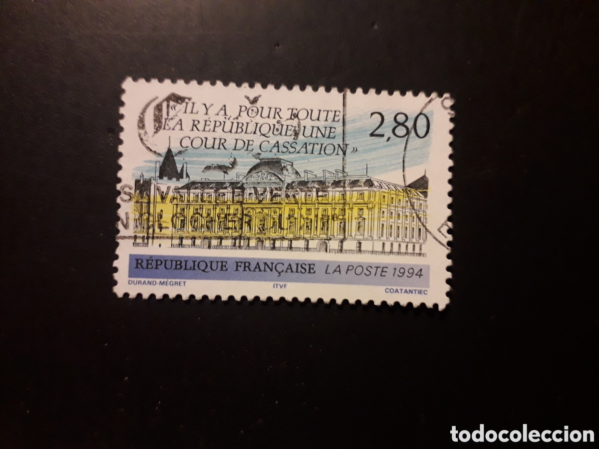 Sellos: FRANCIA YVERT 2886 SERIE COMPLETA USADA 1994 CORTE DE CASACI&Oacute;N, JUSTICIA PEDIDO M&Iacute;NIMO 3&euro;