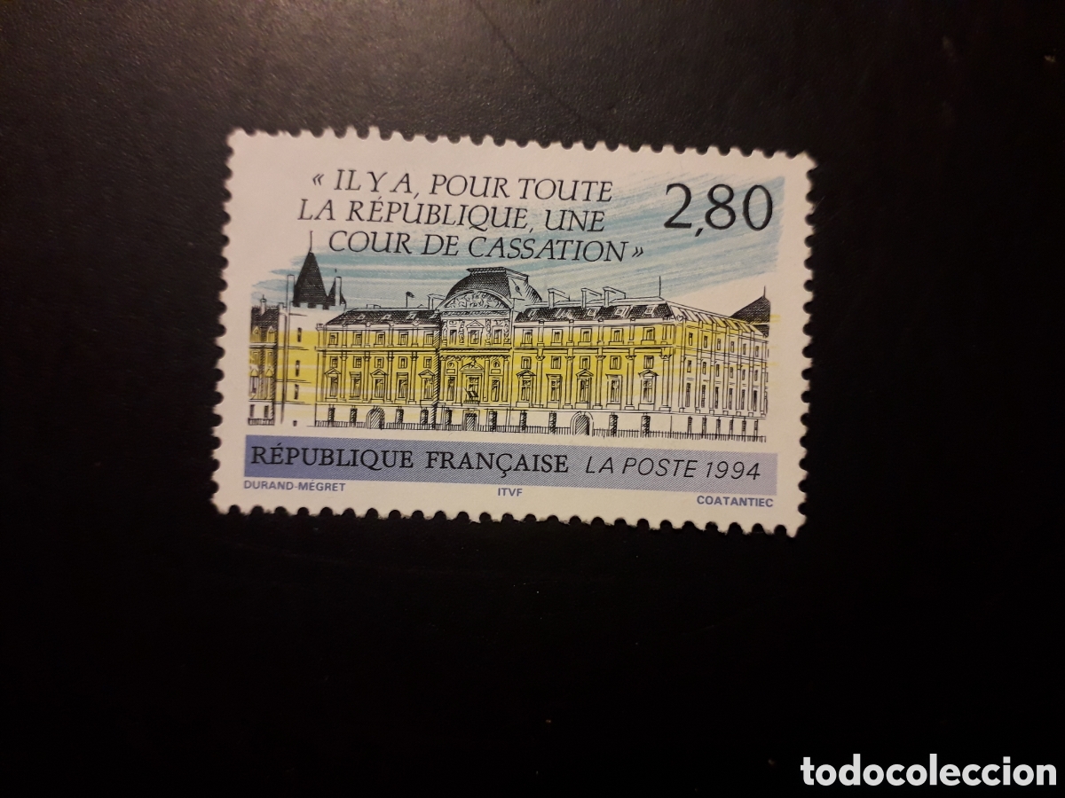 Sellos: FRANCIA YVERT 2886 SERIE COMPLETA USADA 1994 CORTE DE CASACI&Oacute;N, JUSTICIA PEDIDO M&Iacute;NIMO 3&euro;