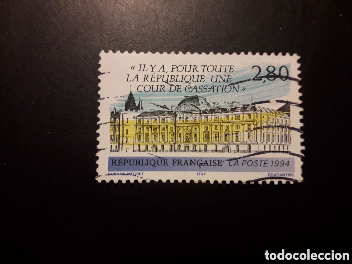 Sellos: FRANCIA YVERT 2886 SERIE COMPLETA USADA 1994 CORTE DE CASACI&Oacute;N, JUSTICIA PEDIDO M&Iacute;NIMO 3&euro;
