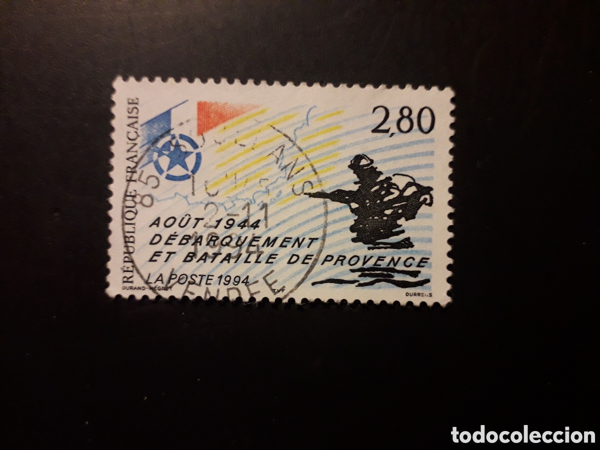 Sellos: FRANCIA YVERT 2895 SERIE COMPLETA USADA 1994 2A GUERRA MUNDIAL, PROVENZA PEDIDO M&Iacute;NIMO 3&euro;
