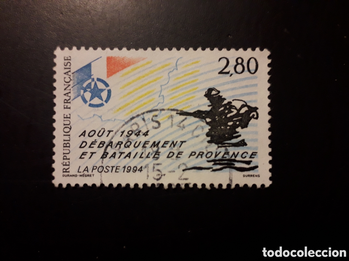 Sellos: FRANCIA YVERT 2895 SERIE COMPLETA USADA 1994 2A GUERRA MUNDIAL, PROVENZA PEDIDO M&Iacute;NIMO 3&euro;