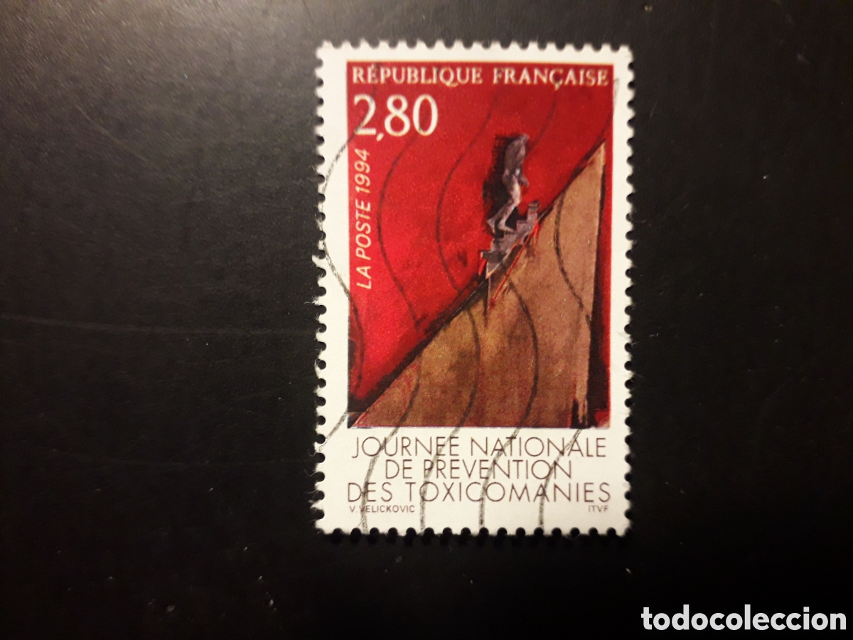 Sellos: FRANCIA YVERT 2908 SERIE COMPLETA USADA 1994 PREVENCI&Oacute;N TOXICOMAN&Iacute;AS, DROGAS PEDIDO M&Iacute;NIMO 3&euro;