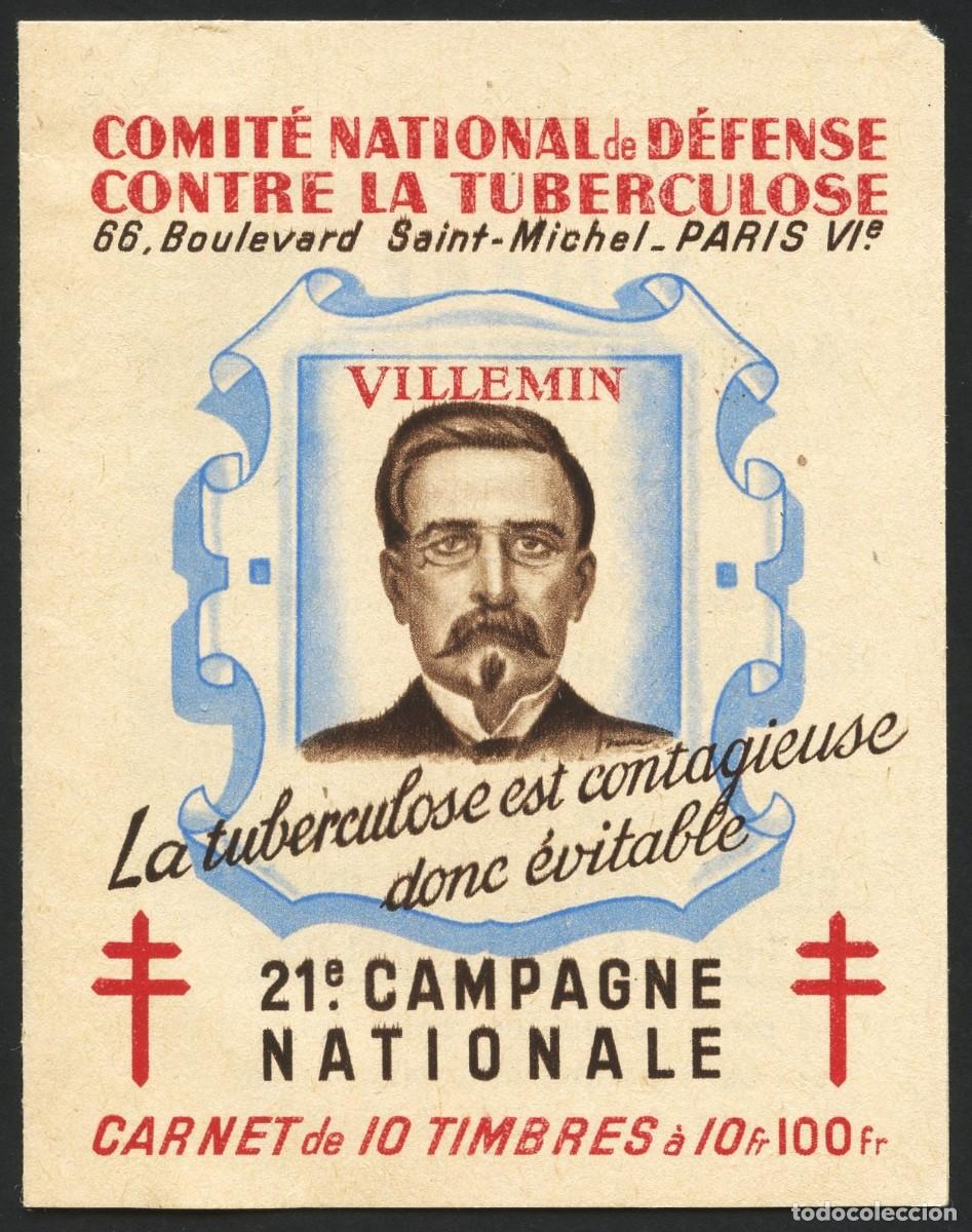 Briefmarken: FRANCIA, VI&Ntilde;ETAS, CARNET, COMIT&Eacute; NACIONAL CONTRA TUBERCULOSIS, 1951
