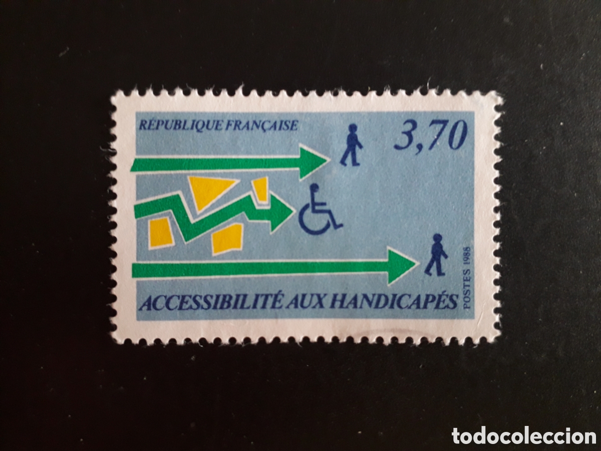 Sellos: FRANCIA YVERT 2536 SERIE COMPLETA USADA 1988 ACCESIBILIDAD PARA LA DISCAPACIDAD PEDIDO M&Iacute;NIMO 3&euro;