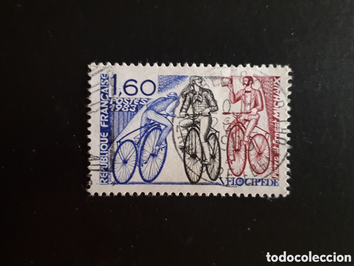 Sellos: FRANCIA YVERT 2290 SERIE COMPLETA USADA 1983 BICICLETAS PEDIDO M&Iacute;NIMO 3&euro;