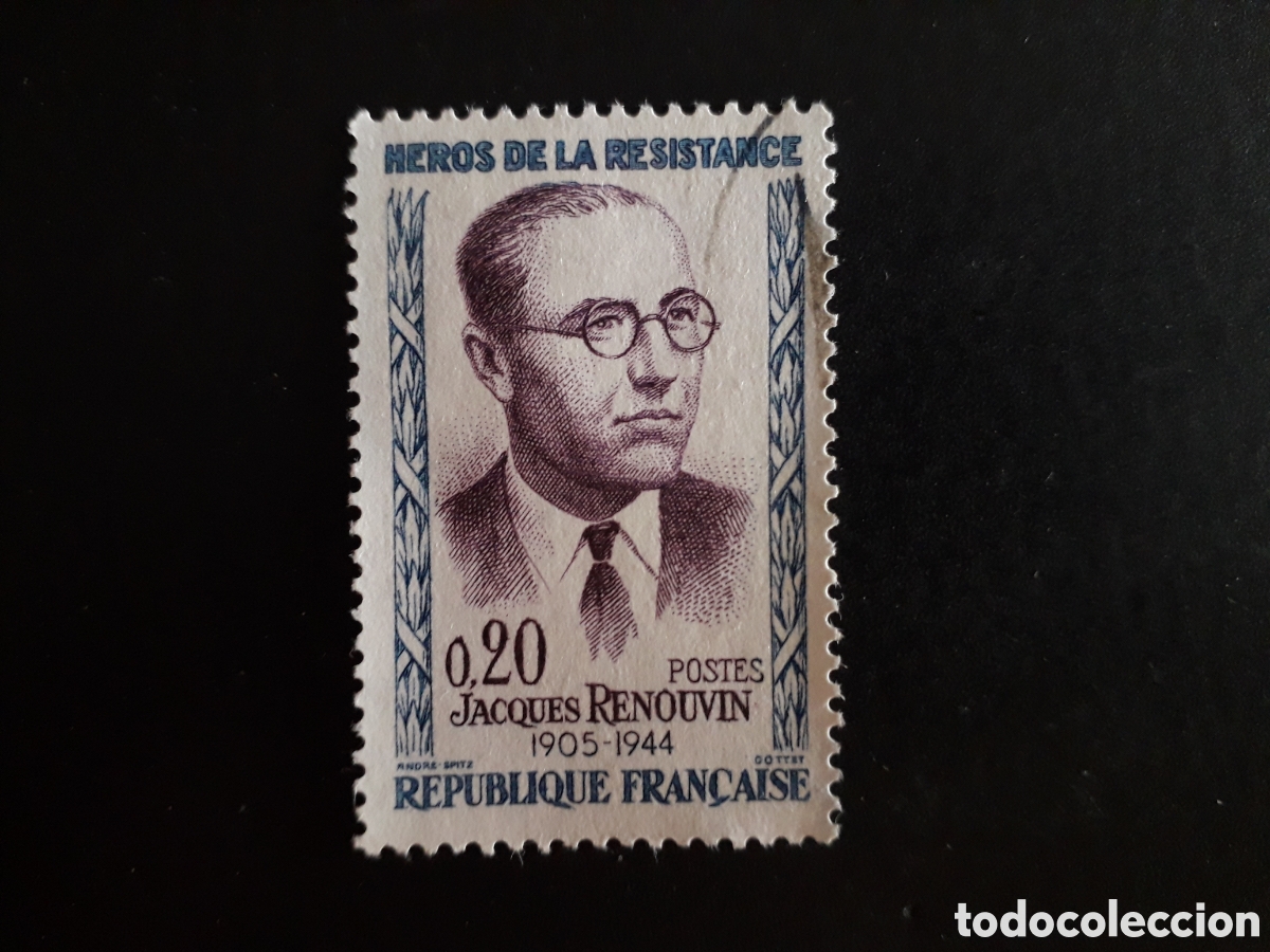Sellos: FRANCIA YVERT 2288 SELLO SUELTO USADO 1961 RESISTENCIA 2A GUERRA MUNDIAL PEDIDO M&Iacute;NIMO 3&euro;