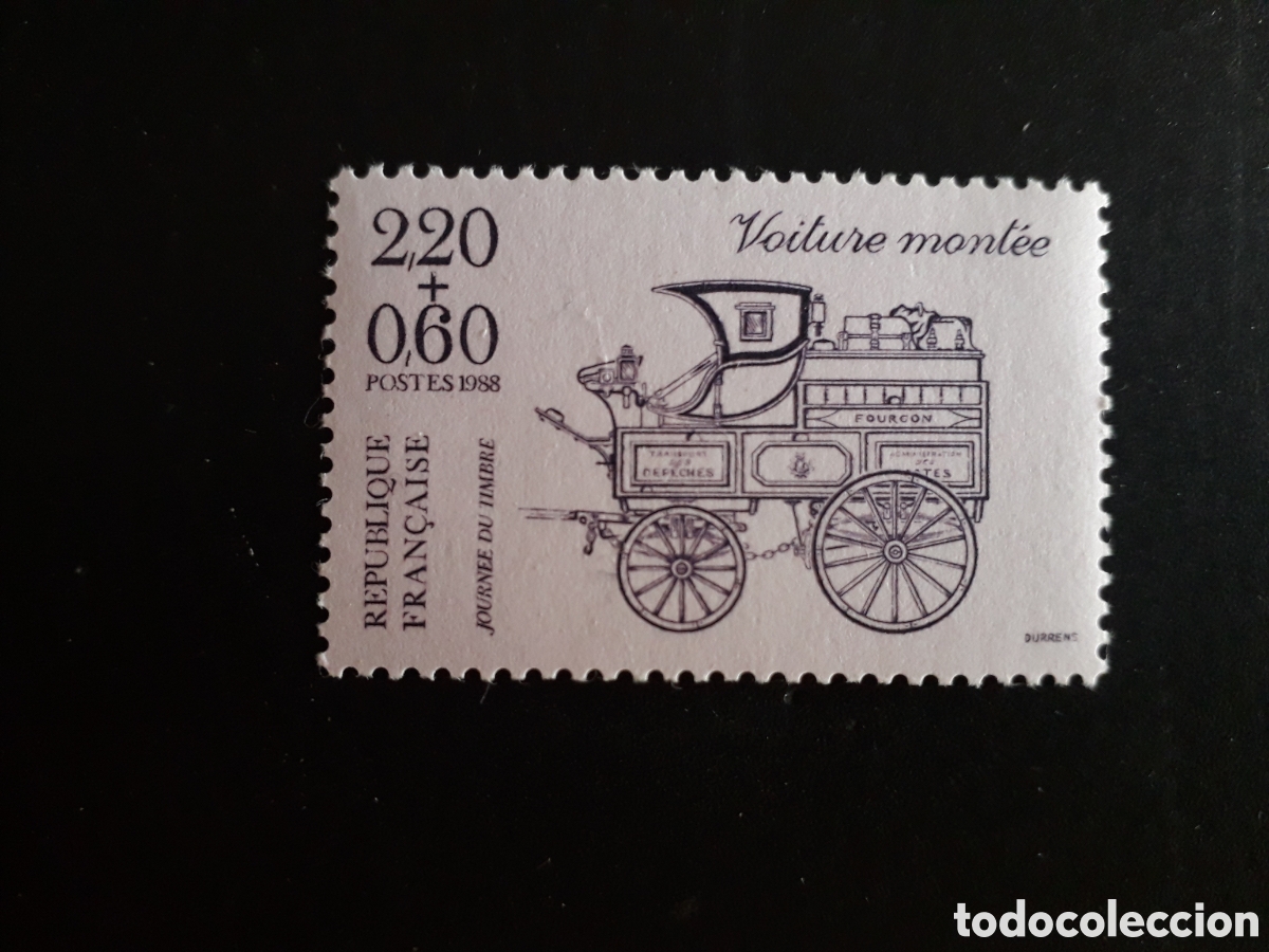 Sellos: FRANCIA YVERT 2525 SERIE COMPLETA NUEVA *** 1988 COCHES ANTIGUOS PEDIDO M&Iacute;NIMO 3&euro;