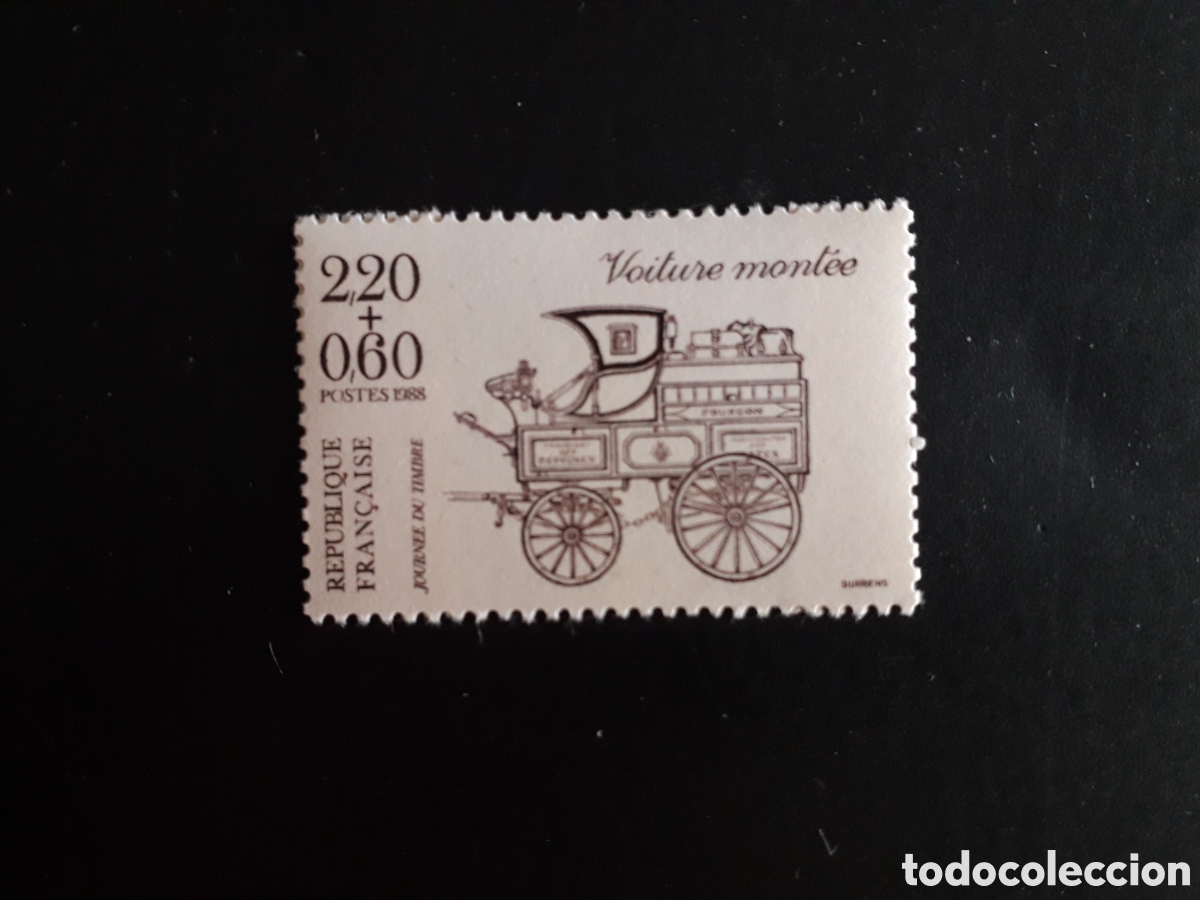 Sellos: FRANCIA YVERT 2526 SERIE COMPLETA NUEVA *** 1988 COCHES ANTIGUOS PEDIDO M&Iacute;NIMO 3&euro;