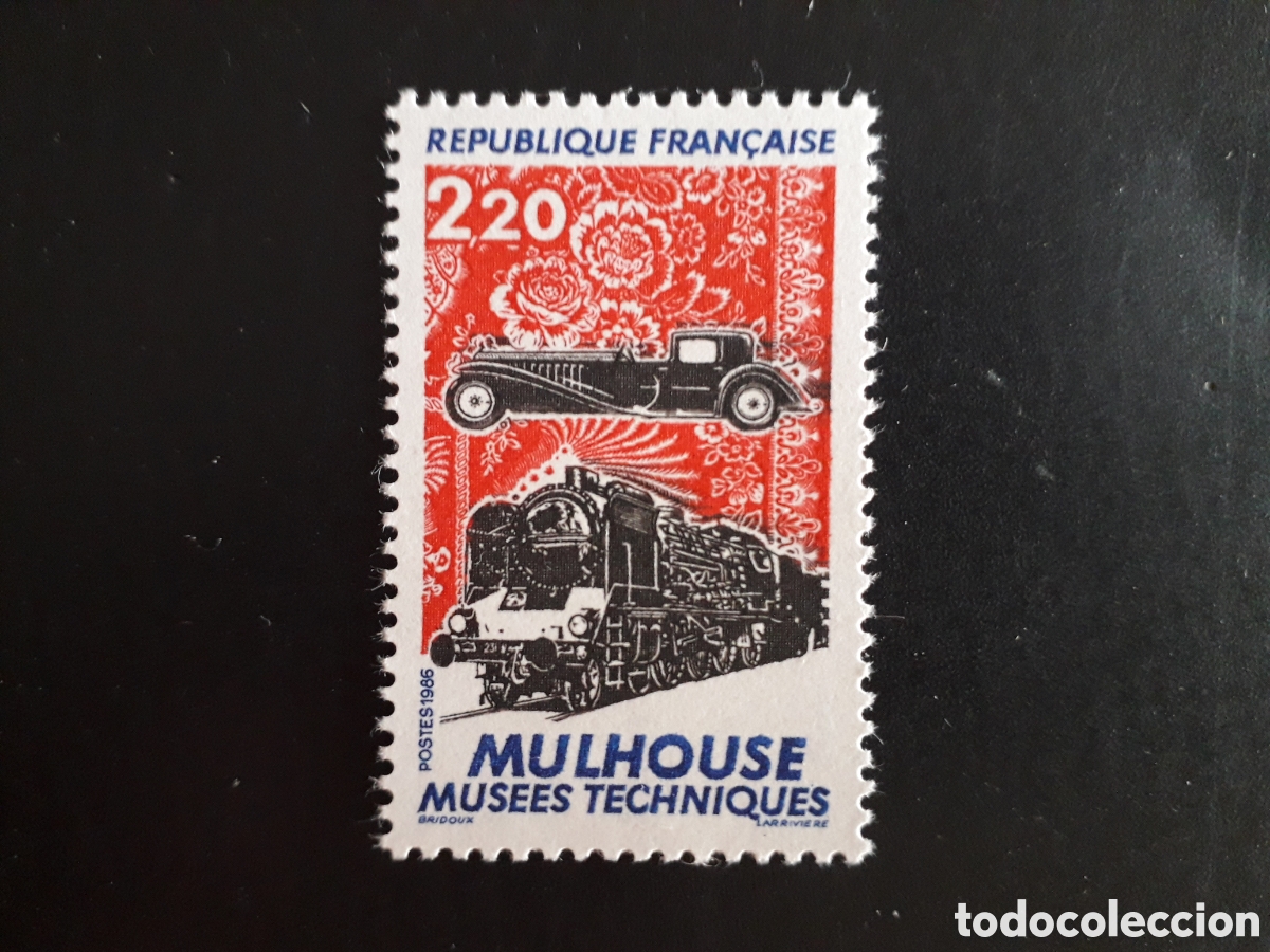 Sellos: FRANCIA YVERT 2450 SERIE COMPLETA NUEVA *** 1986 COCHES ANTIGUOS, TRENES PEDIDO M&Iacute;NIMO 3&euro;