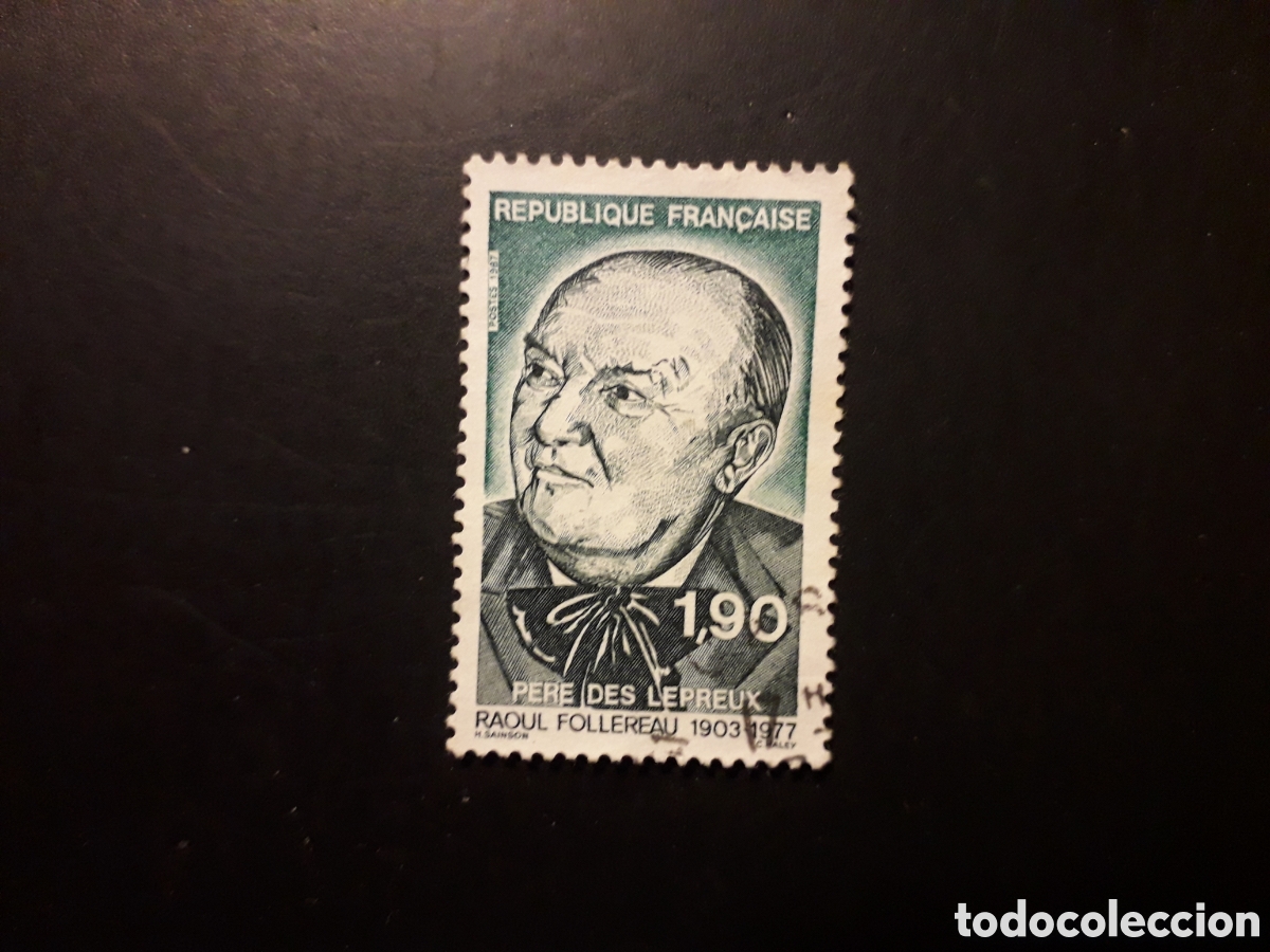 Sellos: FRANCIA YVERT 2453 SERIE COMPLETA USADA 1987 RAOUL FOLLEREAU, LEPRA PEDIDO M&Iacute;NIMO 3&euro;