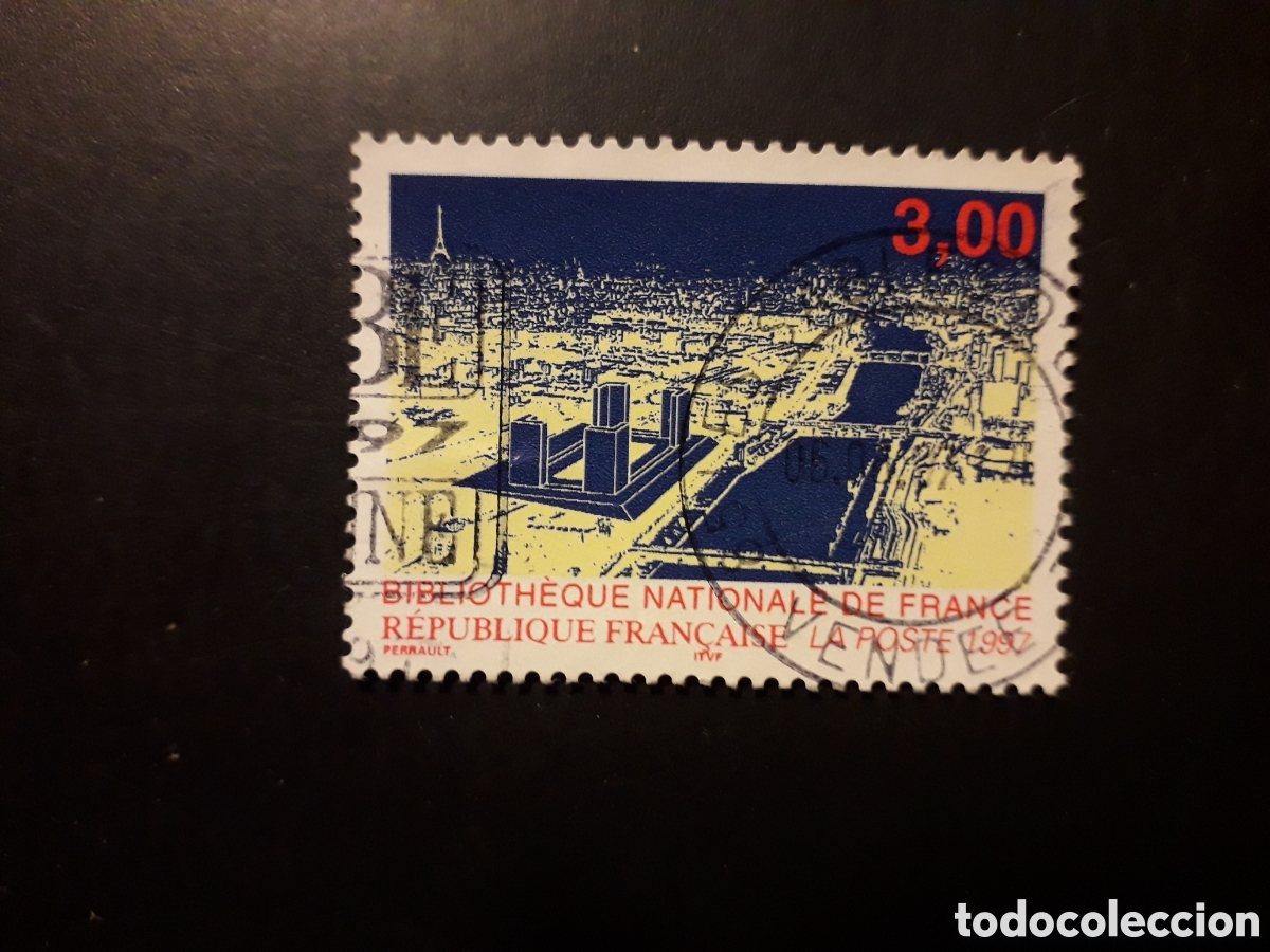 Sellos: FRANCIA YVERT 3041 SERIE COMPLETA USADA 1996 BIBLIOTECA NACIONAL PEDIDO M&Iacute;NIMO 3&euro;