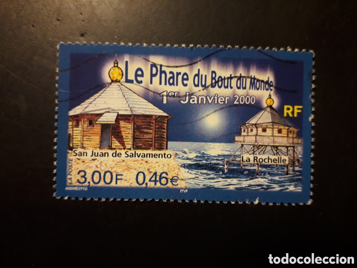 Sellos: FRANCIA YVERT 3294 SERIE COMPLETA USADA 2000 FAROS PEDIDO M&Iacute;NIMO 3&euro;
