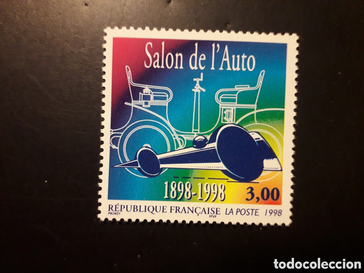 Sellos: FRANCIA YVERT 3186 SERIE COMPLETA NUEVA *** 1998 SAL&Oacute;N DEL AUTOM&Oacute;VIL COCHES PEDIDO M&Iacute;NIMO 3&euro;
