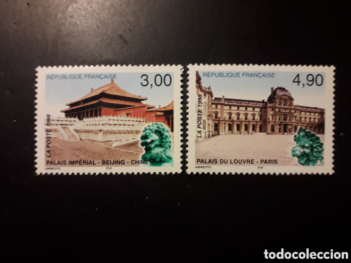 Sellos: FRANCIA YVERT 3173/4 SERIE COMPLETA NUEVA *** 1998 PATRIMONIO CULTURAL FRANCIA CHINA PEDIDO M&Iacute;NIM 3&euro;