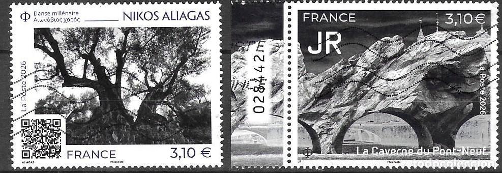 Sellos: SELLOS USADOS DE FRANCIA 2026, YT 5981 + 5983