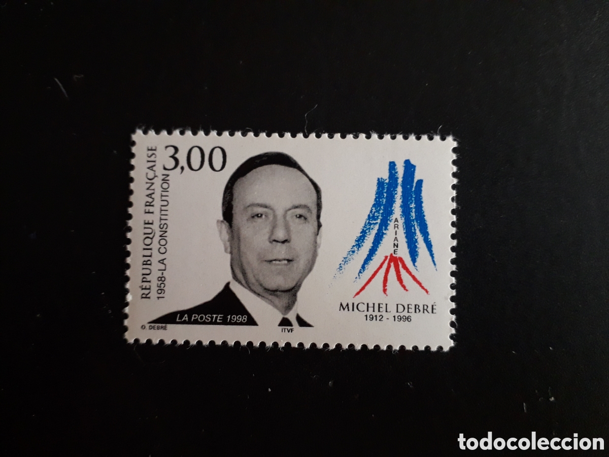 Sellos: FRANCIA YVERT 3129 SERIE COMPLETA NUEVA *** 1998 MICHEL DEBR&Eacute;, POL&Iacute;TICO PEDIDO M&Iacute;NIMO 3&euro;