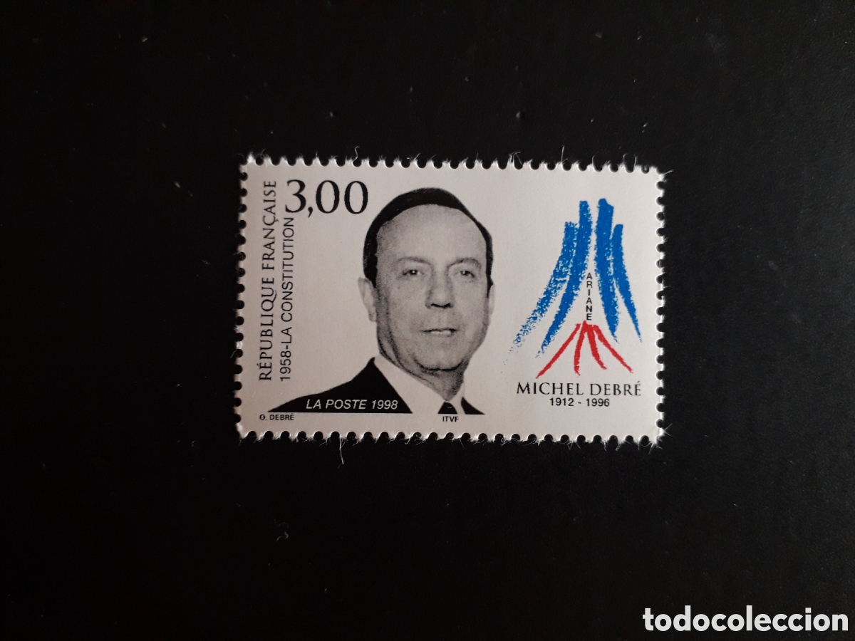 Sellos: FRANCIA YVERT 3129 SERIE COMPLETA NUEVA *** 1998 MICHEL DEBR&Eacute;, POL&Iacute;TICO PEDIDO M&Iacute;NIMO 3&euro;