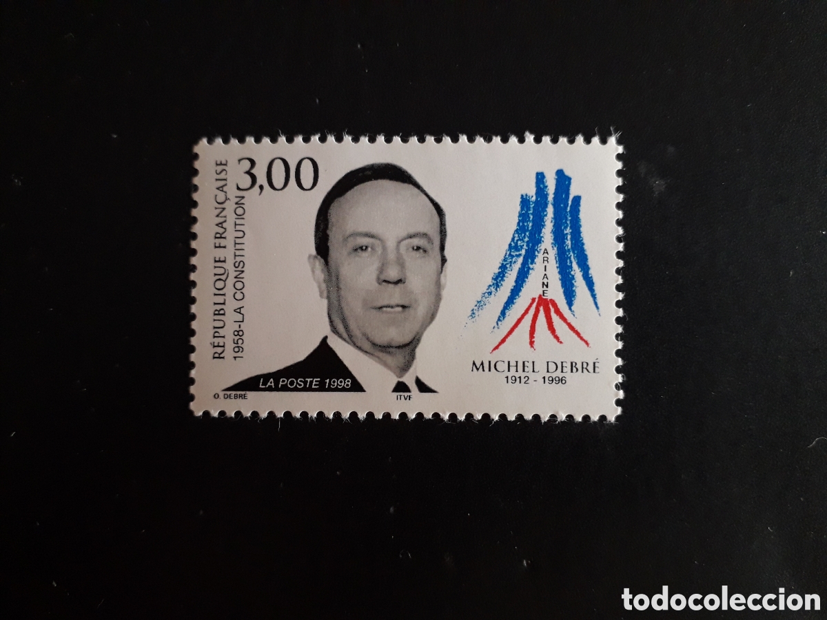 Sellos: FRANCIA YVERT 3129 SERIE COMPLETA NUEVA *** 1998 MICHEL DEBR&Eacute;, POL&Iacute;TICO PEDIDO M&Iacute;NIMO 3&euro;