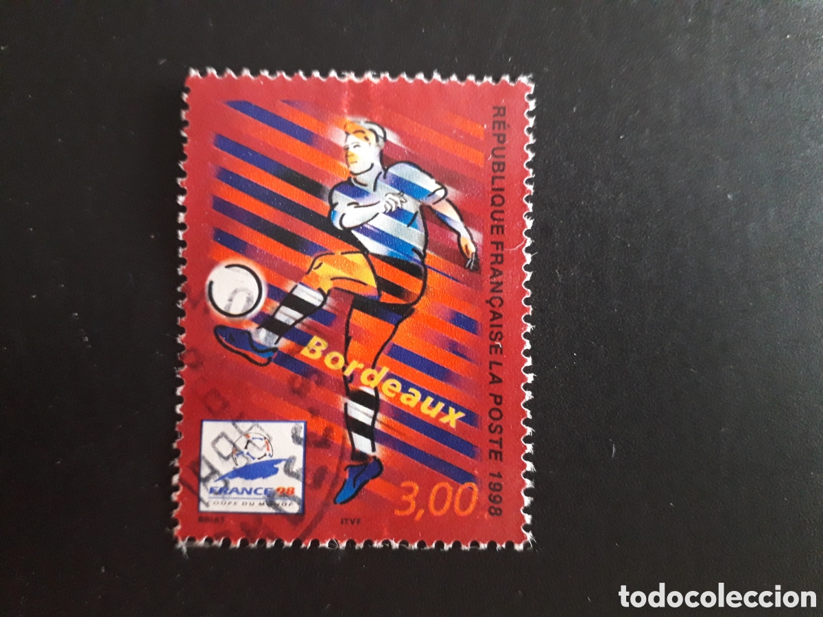 Sellos: FRANCIA YVERT 3130 SELLO SUELTO USADO 1998 DEPORTES MUNDIAL F&Uacute;TBOL FRANCIA 98 PEDIDO M&Iacute;NIMO 3&euro;