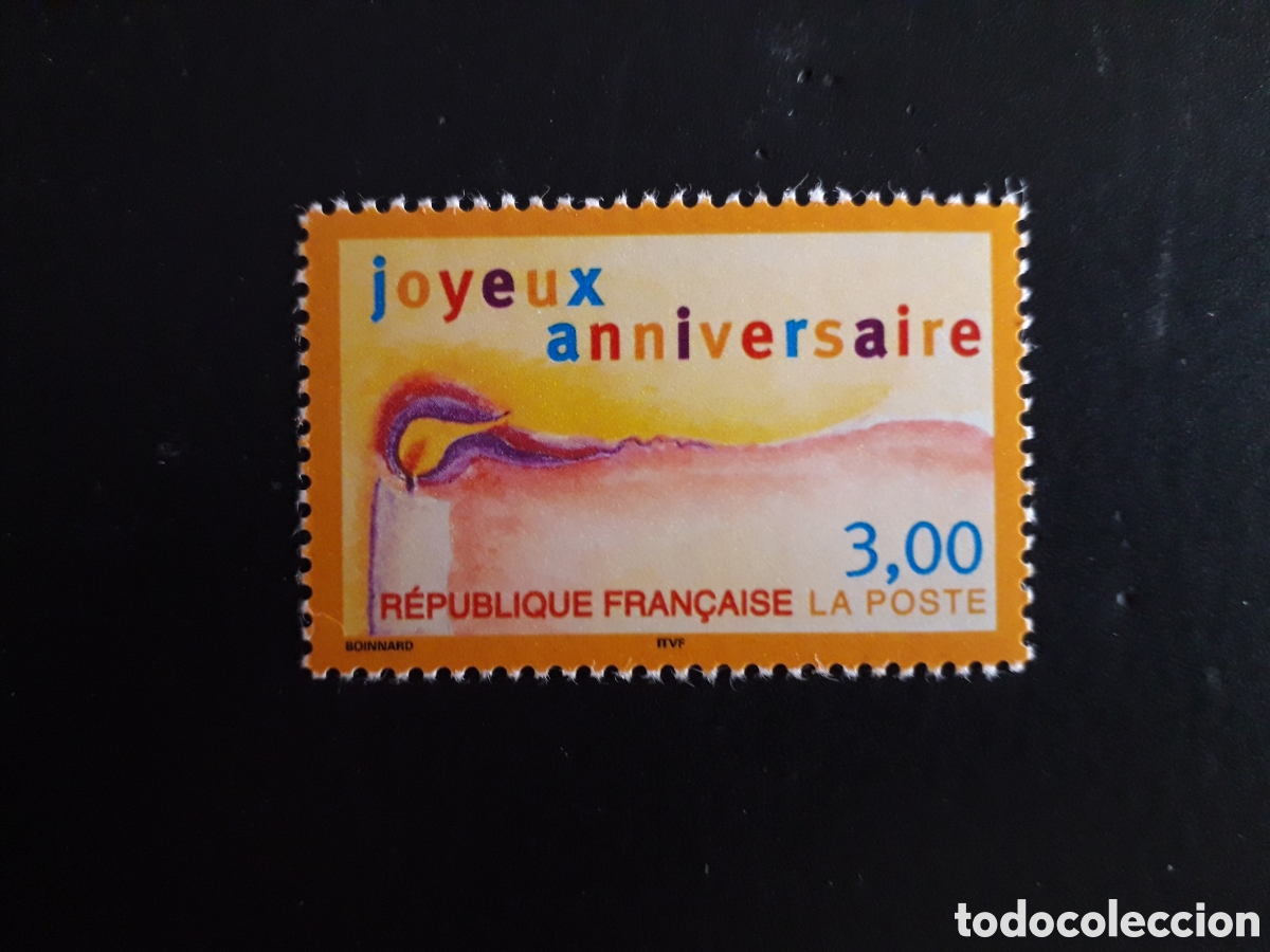 Sellos: FRANCIA YVERT 3141 SERIE COMPLETA NUEVA *** 1998 CUMPLEA&Ntilde;OS FELIZ FELICITACIONES PEDIDO M&Iacute;NIMO 3&euro;