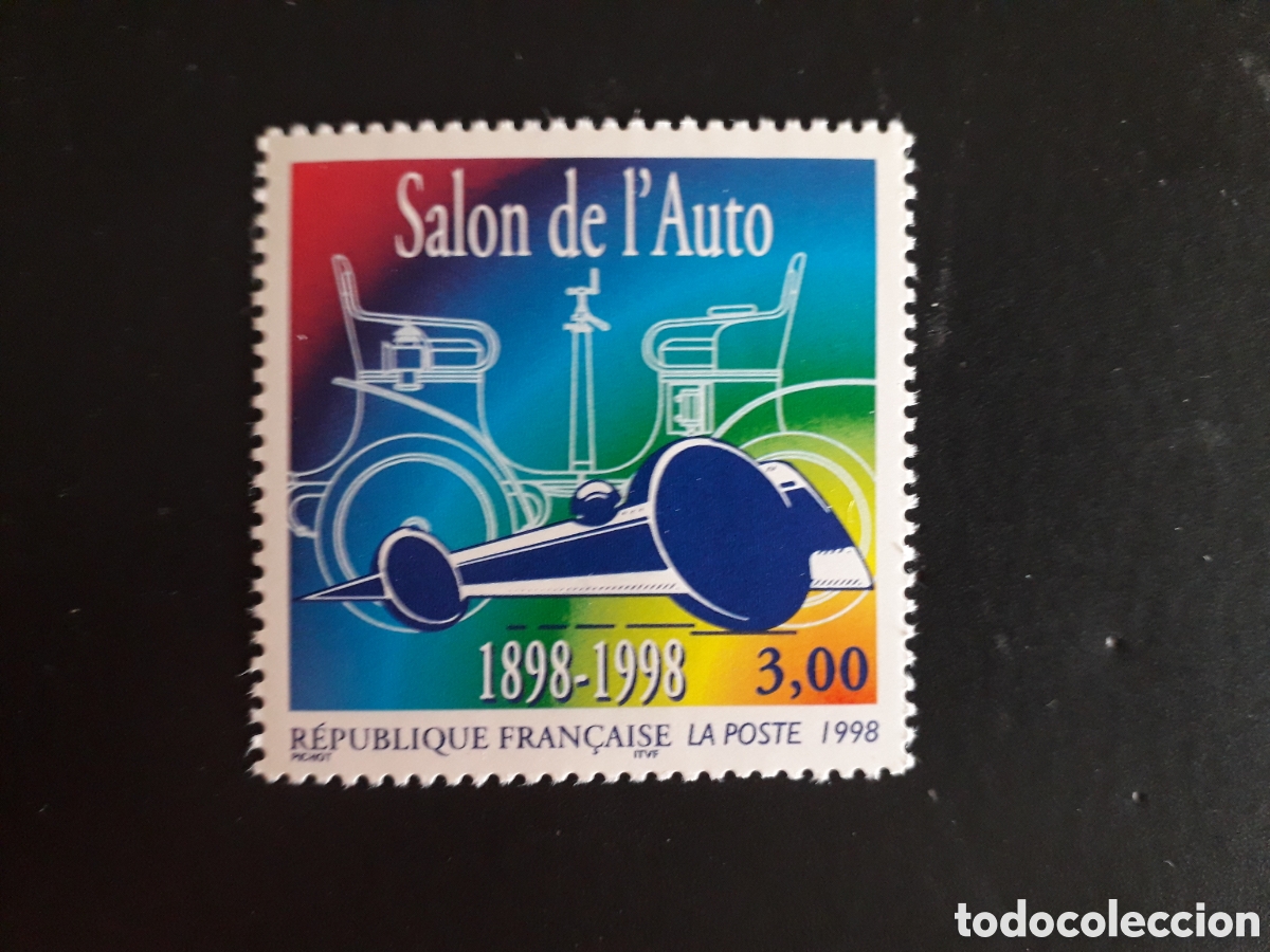 Sellos: FRANCIA YVERT 3186 SERIE COMPLETA NUEVA *** 1998 SAL&Oacute;N DEL AUTOM&Oacute;VIL COCHES PEDIDO M&Iacute;NIMO 3&euro;