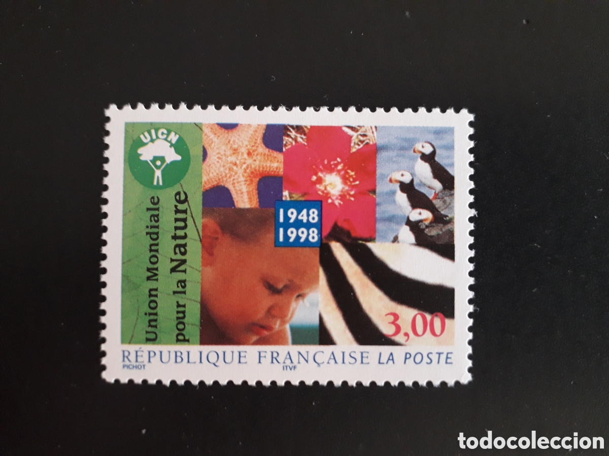 Sellos: FRANCIA YVERT 3198 SERIE COMPLETA NUEVA *** 1998 UNI&Oacute;N MUNDIAL POR LA NATURALEZA PEDIDO M&Iacute;NIMO 3&euro;