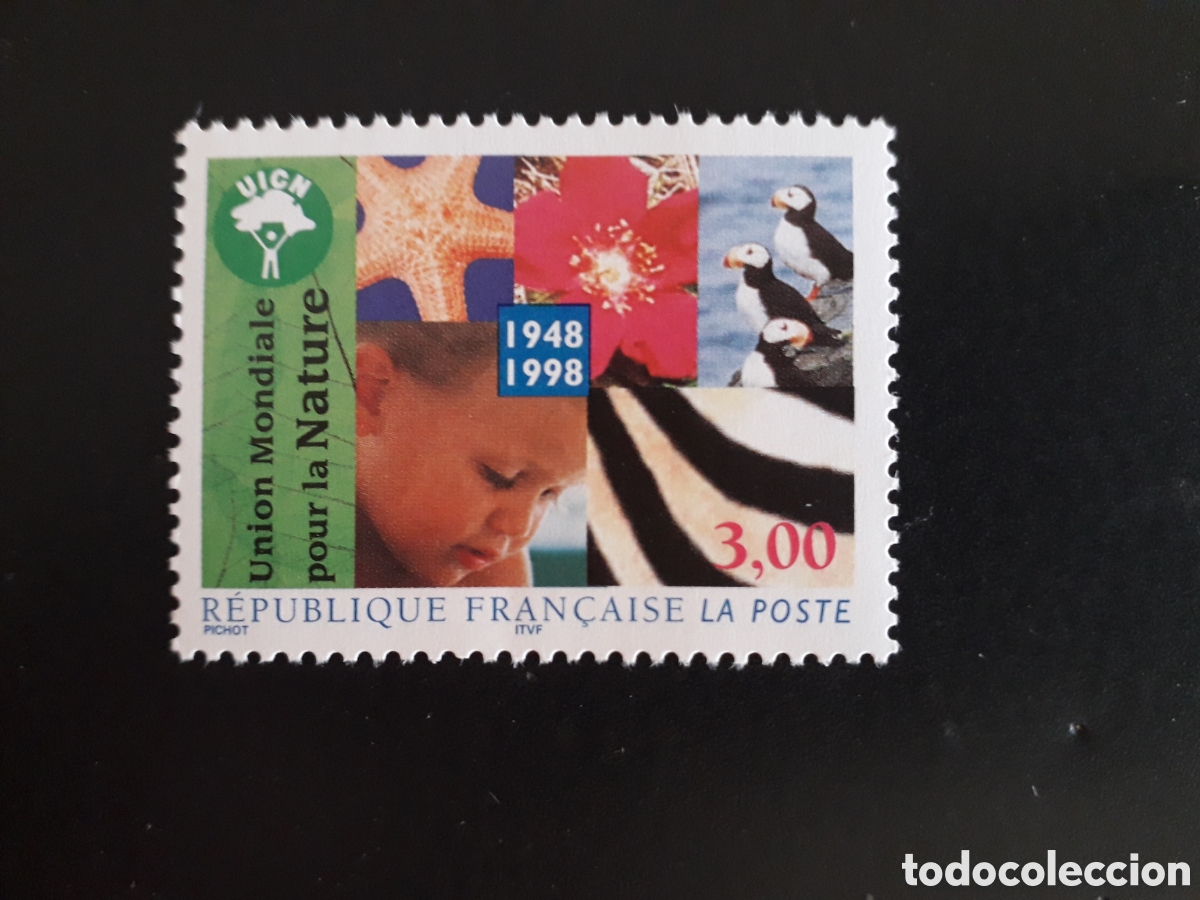 Sellos: FRANCIA YVERT 3198 SERIE COMPLETA NUEVA *** 1998 UNI&Oacute;N MUNDIAL POR LA NATURALEZA PEDIDO M&Iacute;NIMO 3&euro;