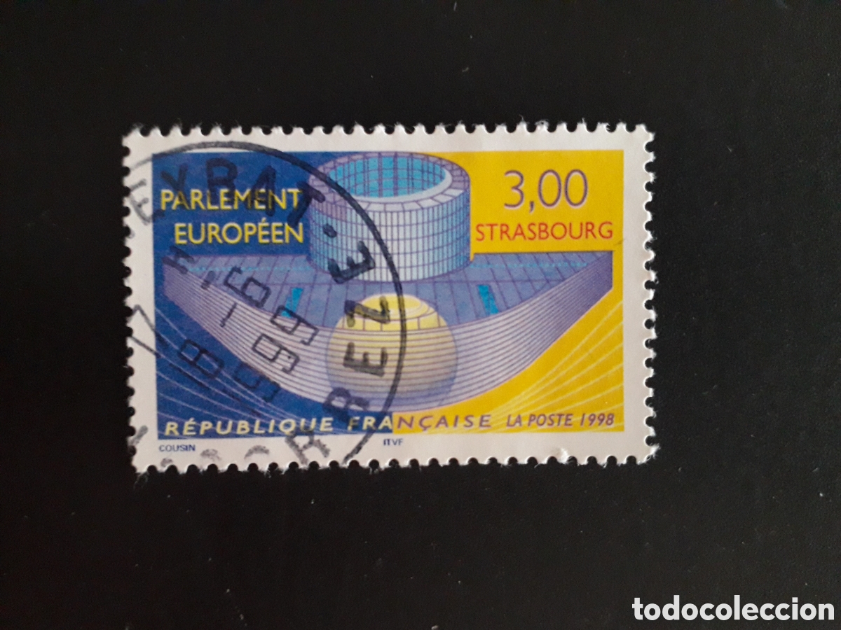 Sellos: FRANCIA YVERT 3206 SERIE COMPLETA USADA 1998 ESTRASBURGO, PARLAMENTO EUROPEO PEDIDO M&Iacute;NIMO 3&euro;