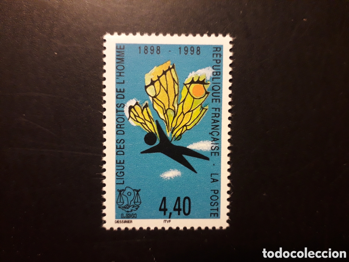 Sellos: FRANCIA YVERT 3149 SERIE COMPLETA NUEVA *** 1998 LIGA DERECHOS DEL HOMBRE PEDIDO M&Iacute;NIMO 3&euro;