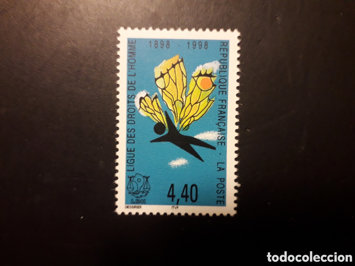 Sellos: FRANCIA YVERT 3149 SERIE COMPLETA NUEVA *** 1998 LIGA DERECHOS DEL HOMBRE PEDIDO M&Iacute;NIMO 3&euro;