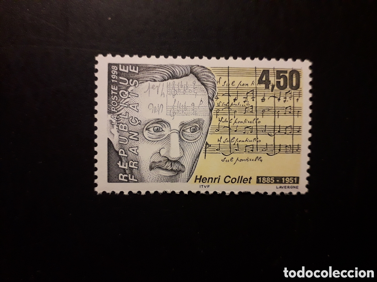 Sellos: FRANCIA YVERT 3163 SERIE COMPLETA NUEVA *** 1998 HENRI COLLET, M&Uacute;SICA PEDIDO M&Iacute;NIMO 3&euro;