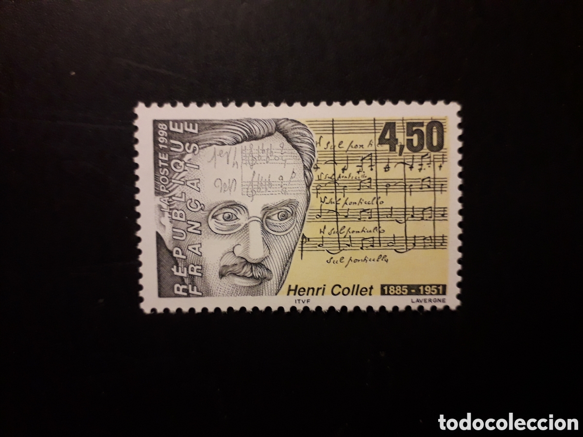 Sellos: FRANCIA YVERT 3163 SERIE COMPLETA NUEVA *** 1998 HENRI COLLET, M&Uacute;SICA PEDIDO M&Iacute;NIMO 3&euro;