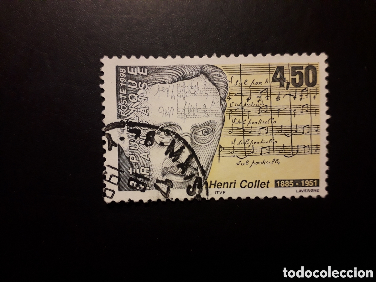 Sellos: FRANCIA YVERT 3163 SERIE COMPLETA USADA 1998 HENRI COLLET, M&Uacute;SICA PEDIDO M&Iacute;NIMO 3&euro;