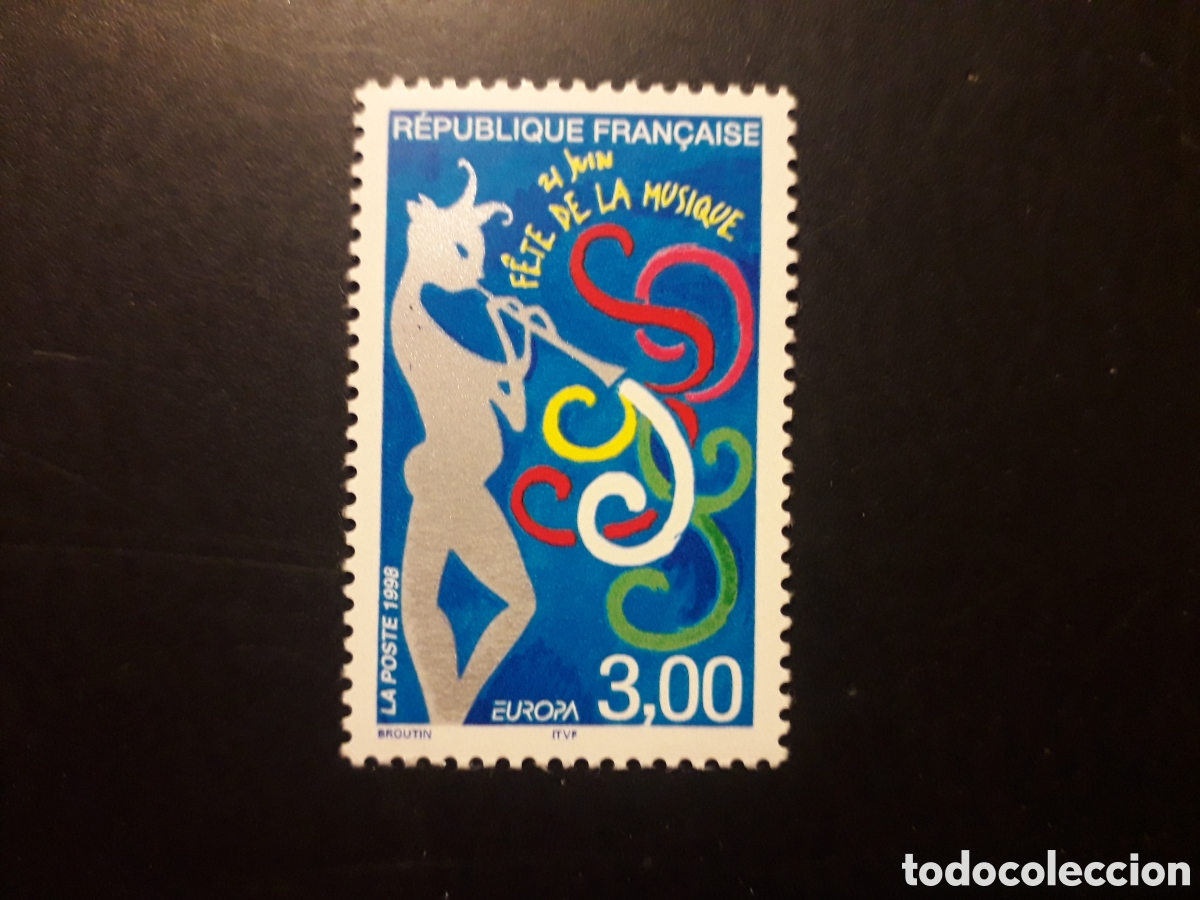 Sellos: FRANCIA YVERT 3166 SERIE COMPLETA NUEVA *** 1998 EUROPA. FESTIVAL DE M&Uacute;SICA PEDIDO M&Iacute;NIMO 3&euro;