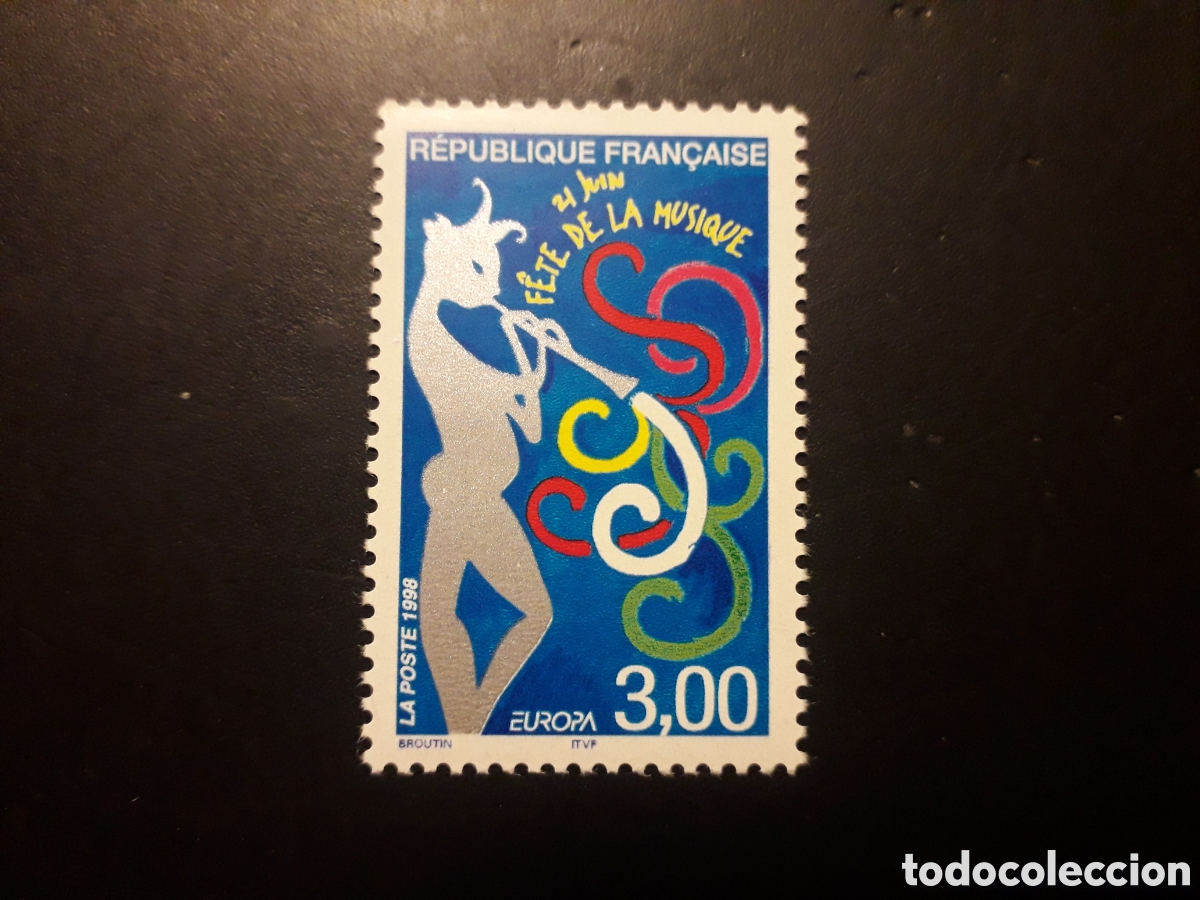 Sellos: FRANCIA YVERT 3166 SERIE COMPLETA NUEVA *** 1998 EUROPA. FESTIVAL DE M&Uacute;SICA PEDIDO M&Iacute;NIMO 3&euro;