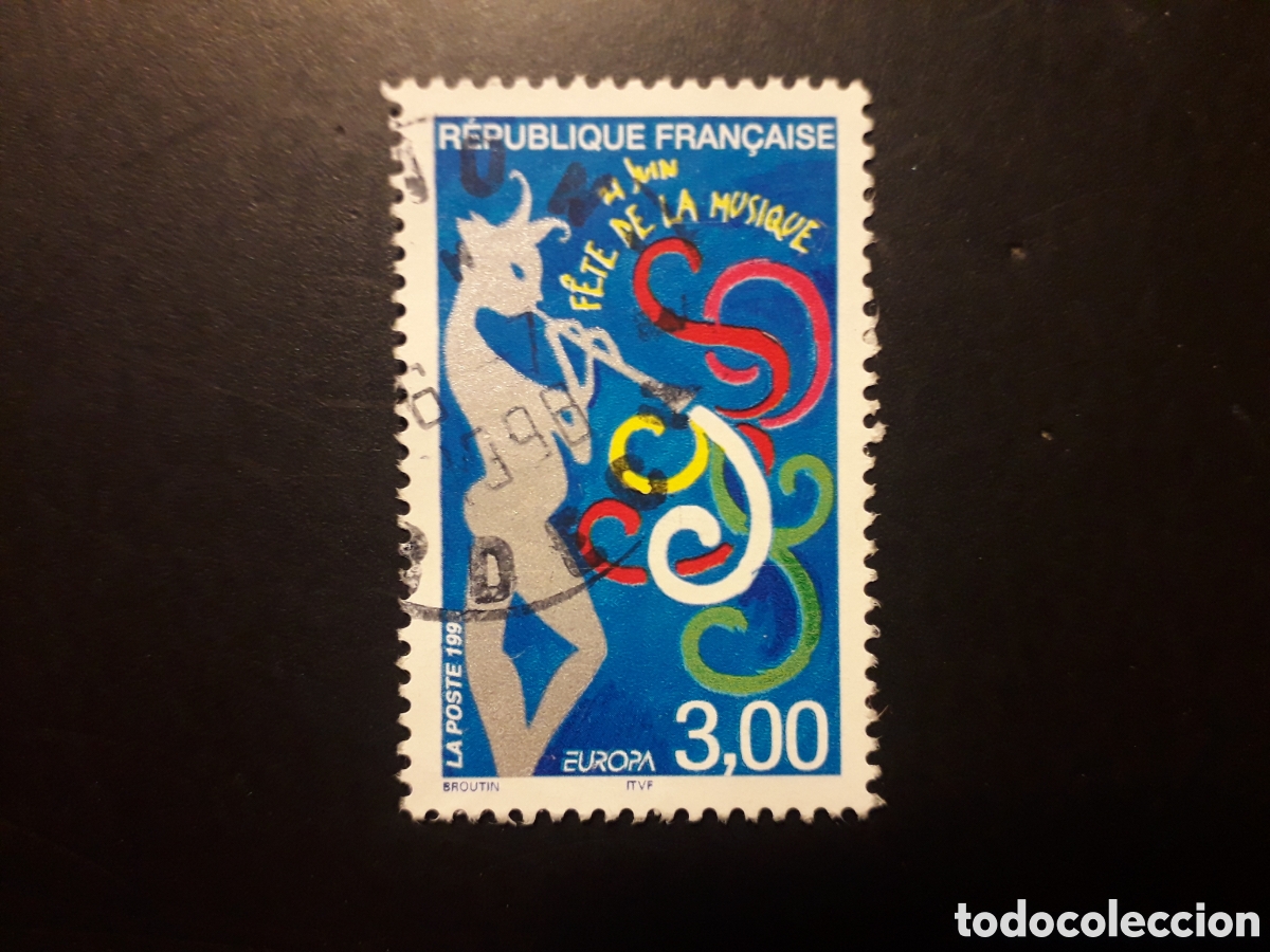 Sellos: FRANCIA YVERT 3166 SERIE COMPLETA USADA 1998 EUROPA. FESTIVAL DE M&Uacute;SICA, DIOS PAN PEDIDO M&Iacute;NIMO 3&euro;