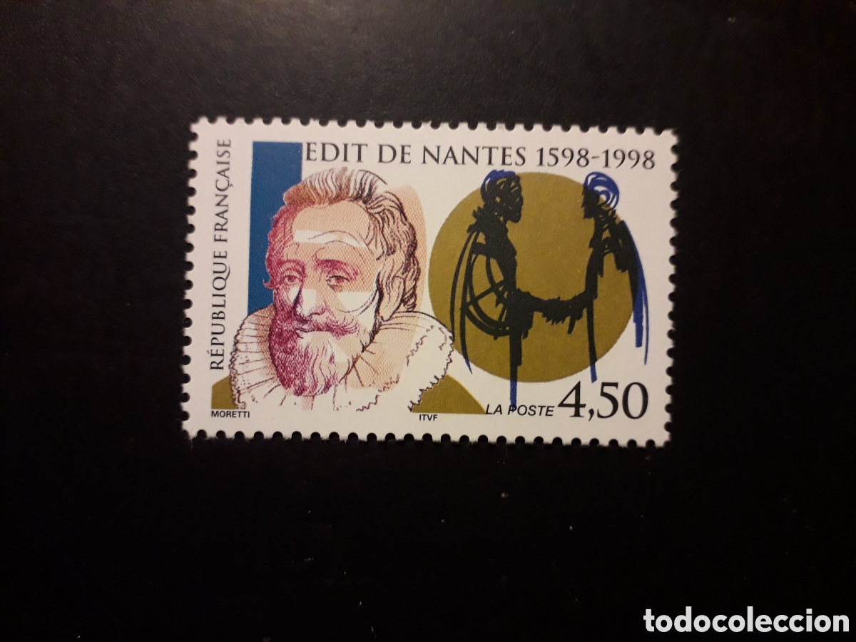 Sellos: FRANCIA YVERT 3148 SERIE COMPLETA NUEVA *** 1998 ENRIQUE IV EDICTO DE NANTES PEDIDO M&Iacute;NIMO 3&euro;