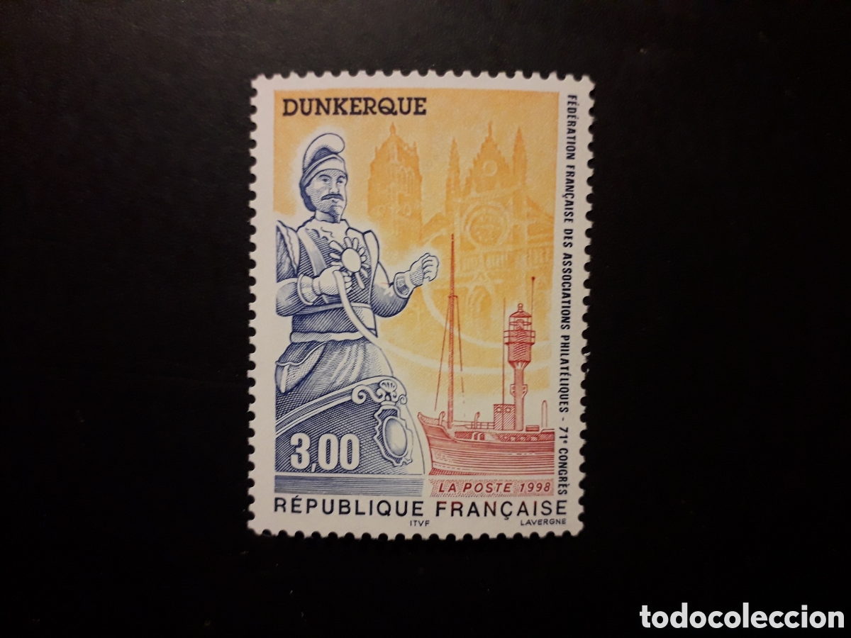 Sellos: FRANCIA YVERT 3164 SERIE COMPLETA NUEVA *** 1998 DUNKERQUE, GIGANTE, BARCOS PEDIDO M&Iacute;NIMO 3&euro;