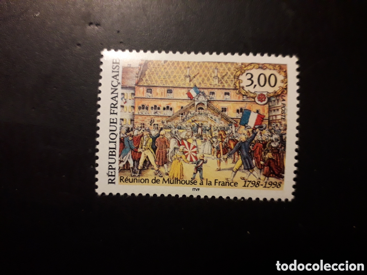 Sellos: FRANCIA YVERT 3142 SERIE COMPLETA NUEVA *** 1998 REP&Uacute;BLICA DE MULHOUSE PEDIDO M&Iacute;NIMO 3&euro;