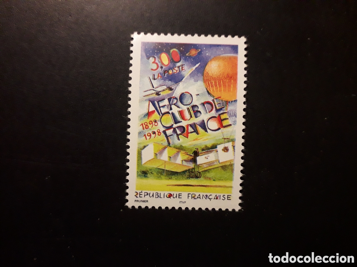 Sellos: FRANCIA YVERT 3173 SERIE COMPLETA NUEVA *** 1998 AERO CLUB, AVIONES, GLOBOS PEDIDO M&Iacute;NIMO 3&euro;