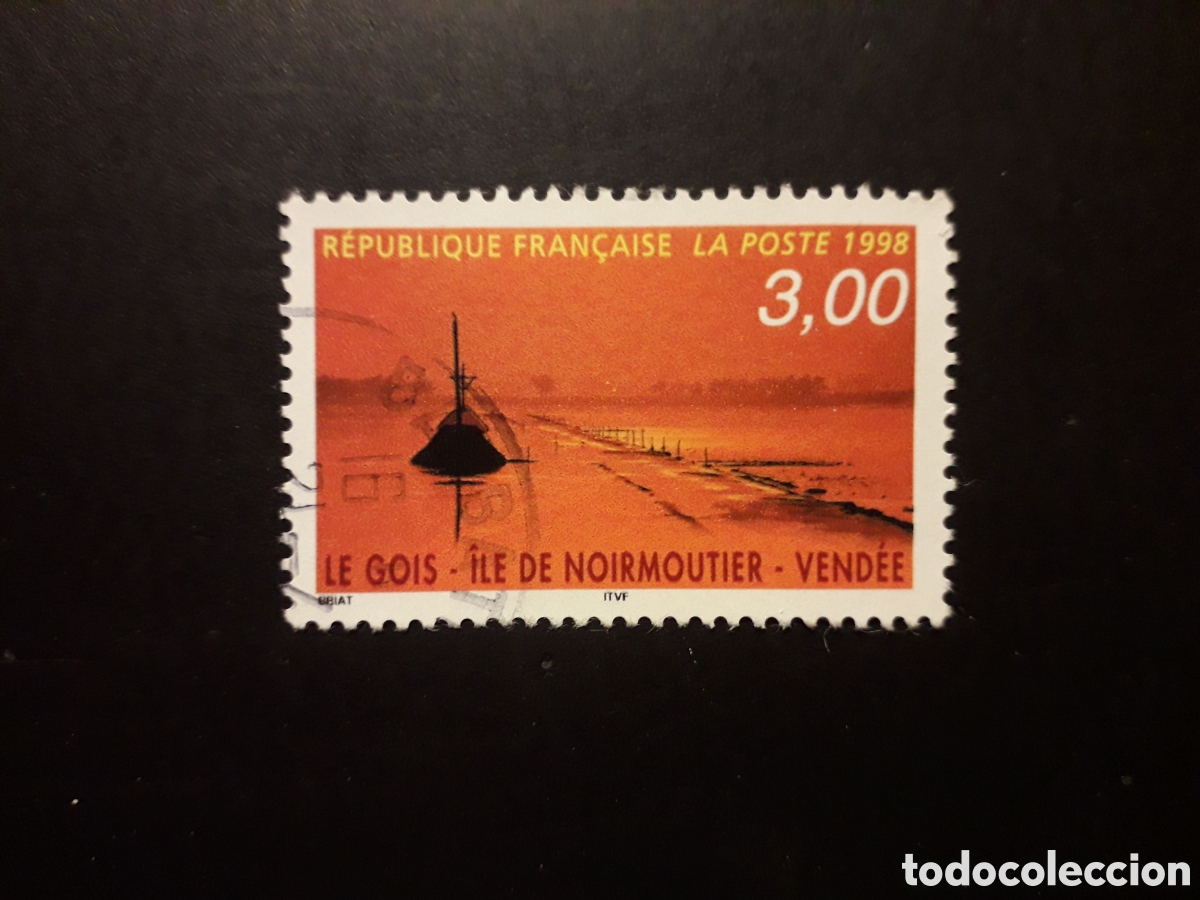 Sellos: FRANCIA YVERT 3167 SELLO SUELTO USADO 1998 TURISMO, ISLA DE NOIRMOUTIER, PEDIDO M&Iacute;NIMO 3&euro;