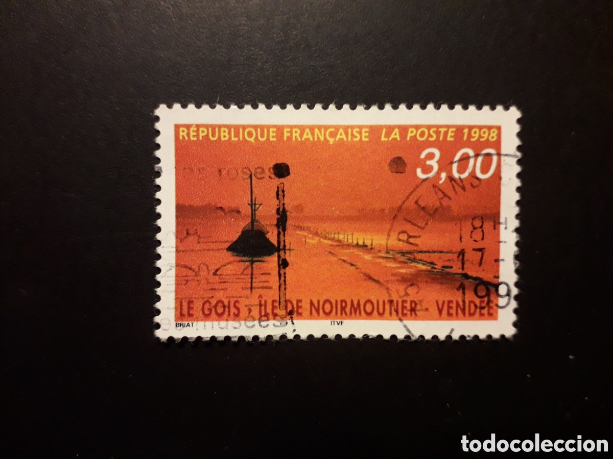 Sellos: FRANCIA YVERT 3167 SELLO SUELTO USADO 1998 TURISMO, ISLA DE NOIRMOUTIER, PEDIDO M&Iacute;NIMO 3&euro;