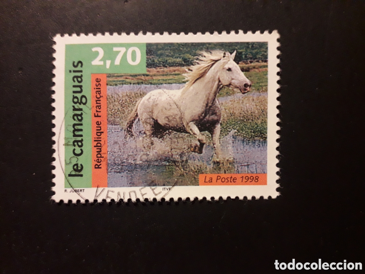 Sellos: FRANCIA YVERT 3182 SELLO SUELTO USADO 1998 FAUNA, CABALLOS PEDIDO M&Iacute;NIMO 3&euro;