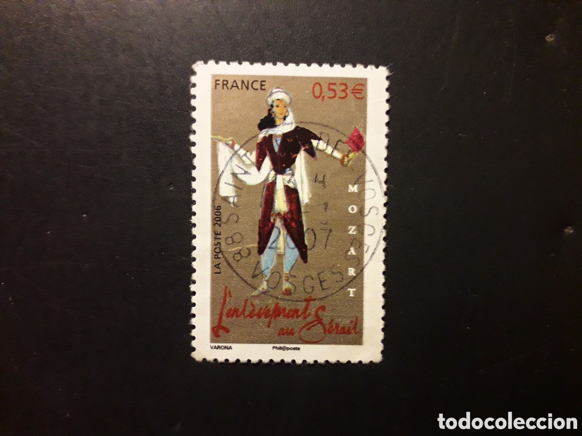 Sellos: FRANCIA YVERT 3917 SELLO SUELTO USADO 2006 PERSONAJES OPERAS DE MOZART, M&Uacute;SICA PEDIDO M&Iacute;NIMO 3&euro;