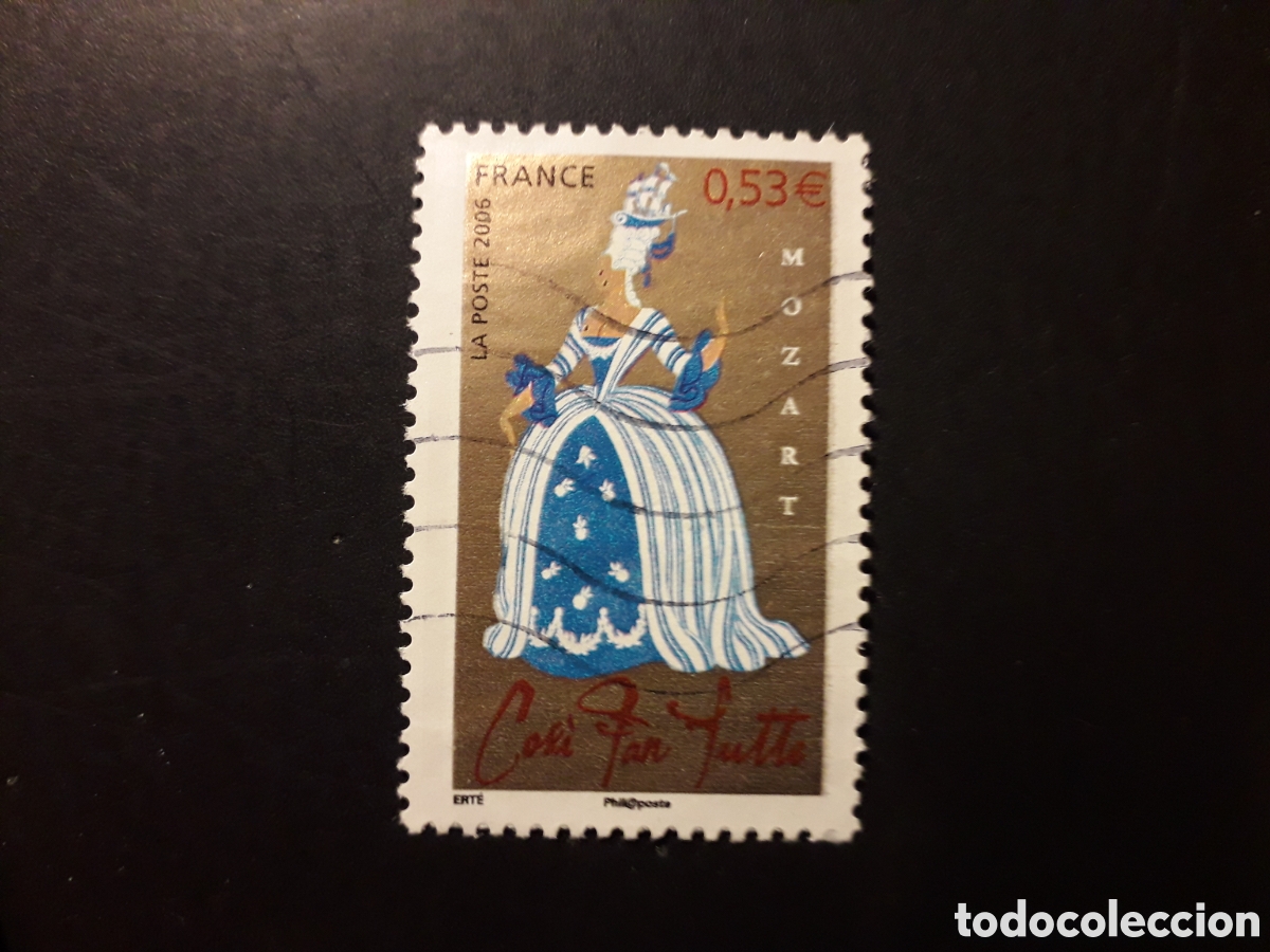 Sellos: FRANCIA YVERT 3920 SELLO SUELTO USADO 2006 PERSONAJES OPERAS DE MOZART, M&Uacute;SICA PEDIDO M&Iacute;NIMO 3&euro;